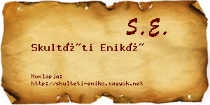 Skultéti Enikő névjegykártya